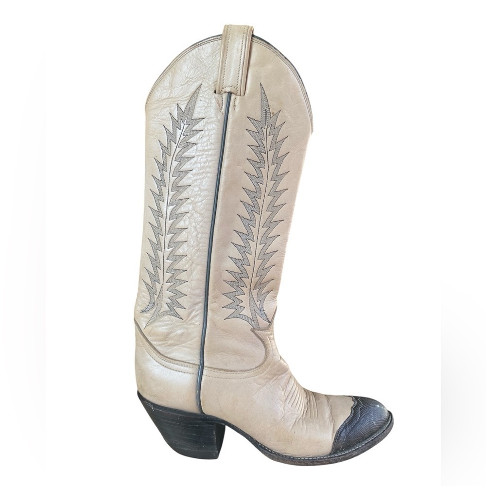 Vintage Tony Lama vintage womens wing tip cowboy boots women’s SZ 7.5